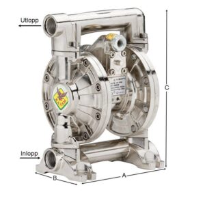 Membranpump 1" AL/Santropen