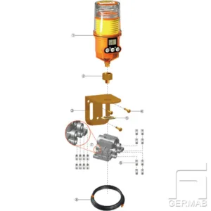 Installationskit - Fett - 1 punkter  - 2 m slang
