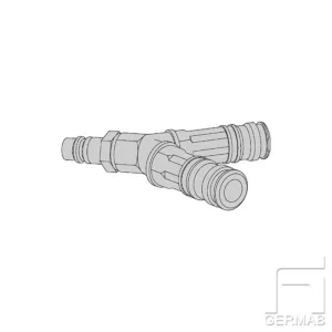 Y-koppling 3/8"- 2st Hona 1 Hane eSafe serie 320