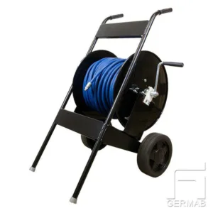 Vagn med handvevad högtrycksvattenvinda 40m-3/8"